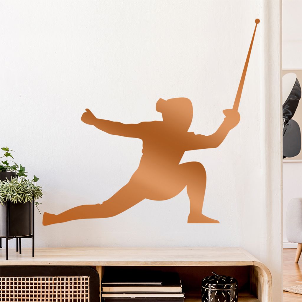 Fechten Degen Fechter Wandtattoo Wandaufkleber Wall Sticker - Dekoration, Küche, Wohnzimmer, Schlafzimmer, Badezimmer