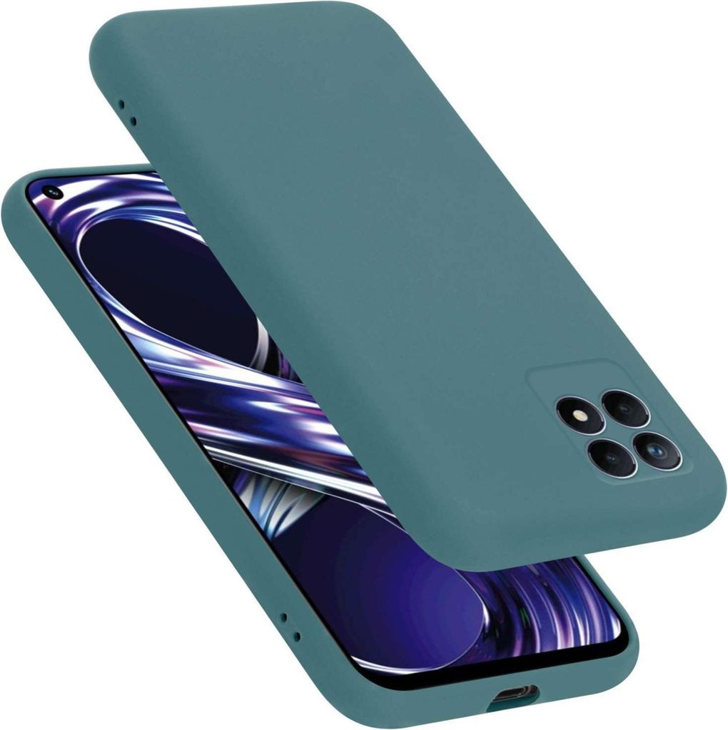 Cadorabo Hülle für Realme 8i / Narzo 50 4G Hülle Silikon Handyhülle Case aus flüssigem Silikon, Kratzfeste und stoßfeste Schutzhülle für Re...