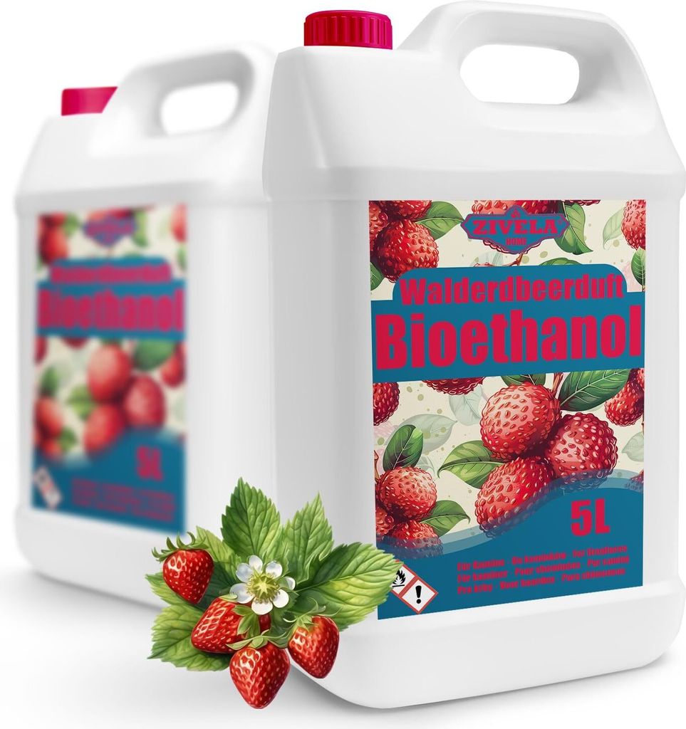 Bioetanol 96,6% 10L |alkohol s vôňou lesných jahôd 96,6% Obrázok produktu 