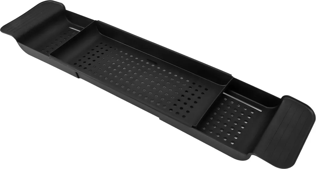 Étagère de baignoire antidérapante et rétractable en polymère durable