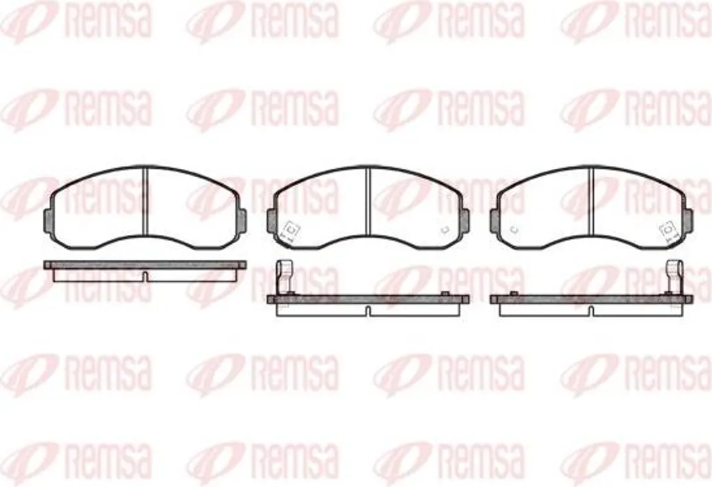 Plaquettes de frein REMSA haute friction pour K2700 K2900 OE RB913311261