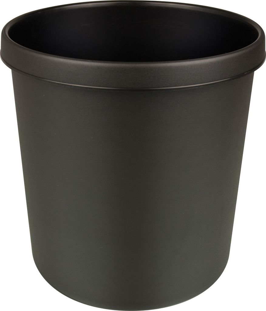 helit Papierkorb H6106395 26x27cm 12l rund Kunststoff schwarz