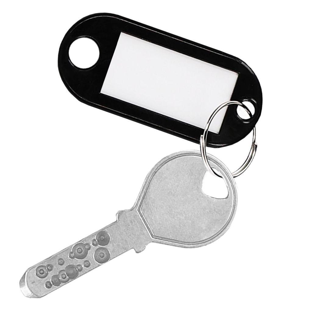 5 Schlüsselanhänger Schlüsselschilder transparent für Schlüssel zum Beschriften 