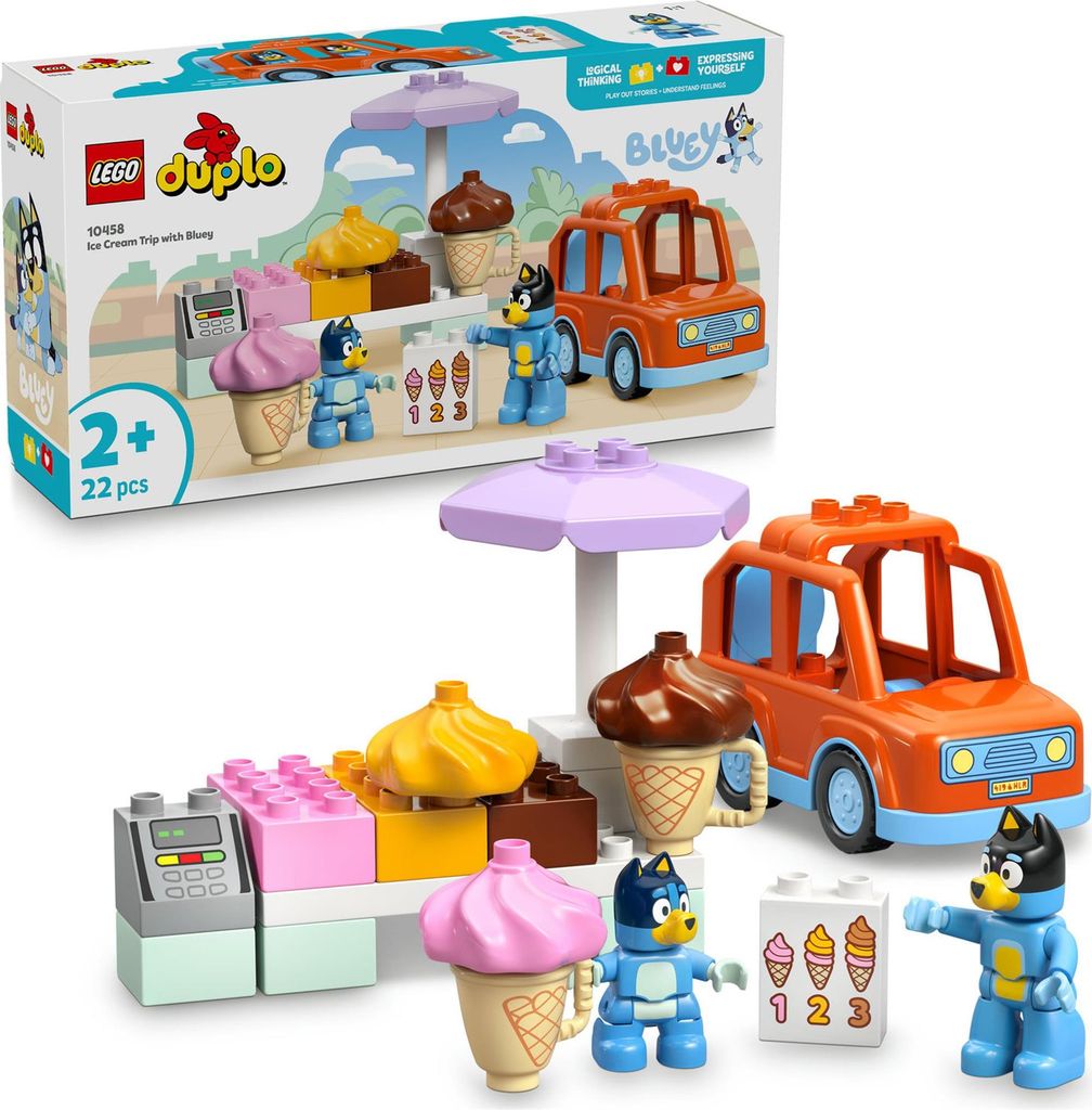 LEGO® Bluey 10458 Viaggio in gelateria con Bluey Immagine del prodotto 