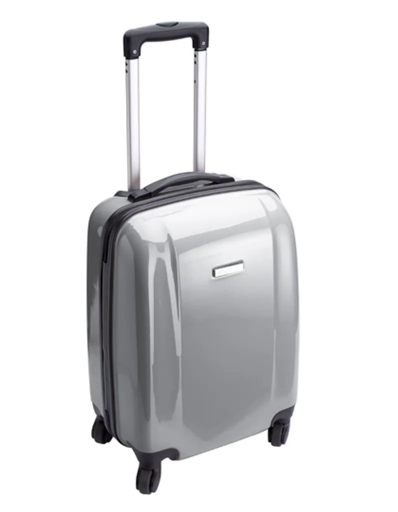 Valise cabine anti-choc grise pour éviter les frais de bagage en soute