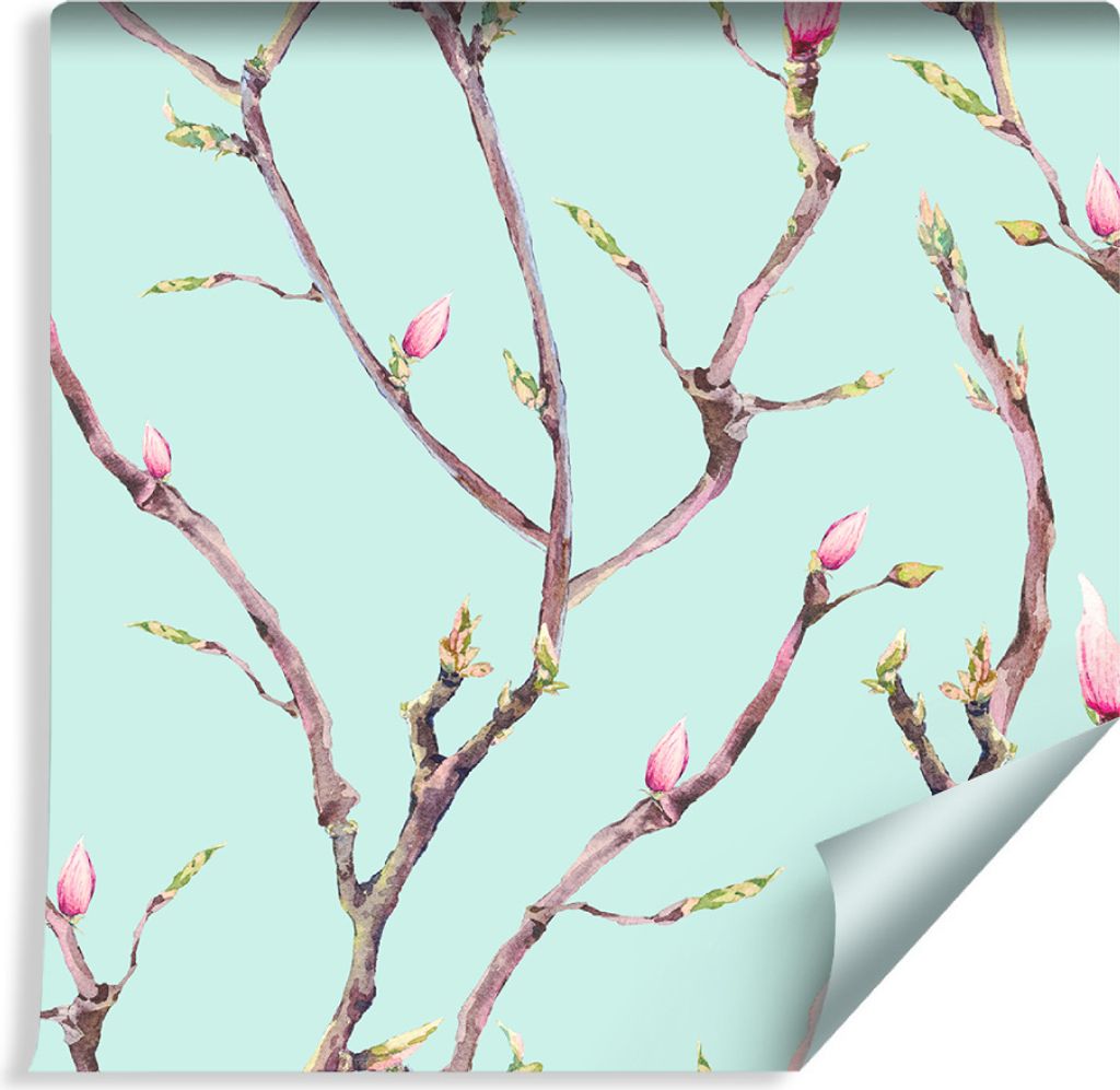 10m VLIES TAPETE Rolle Aquarell Baum Frühjahr Blätter Natur XXL