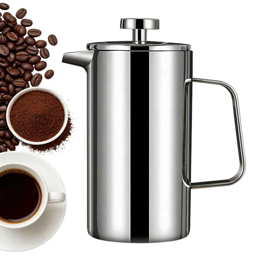Cafetière à piston Zimilo 350ml en acier inoxydable 304 double paroi