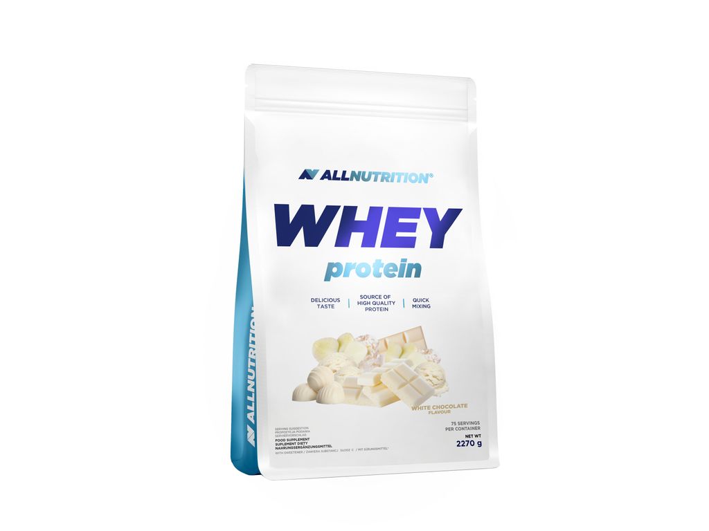 ALLNUTRITION Whey Protein 2270g Weiße Schokolade Protein-Nahrungsergänzungsmittel Muskeln Eiweiß Protein