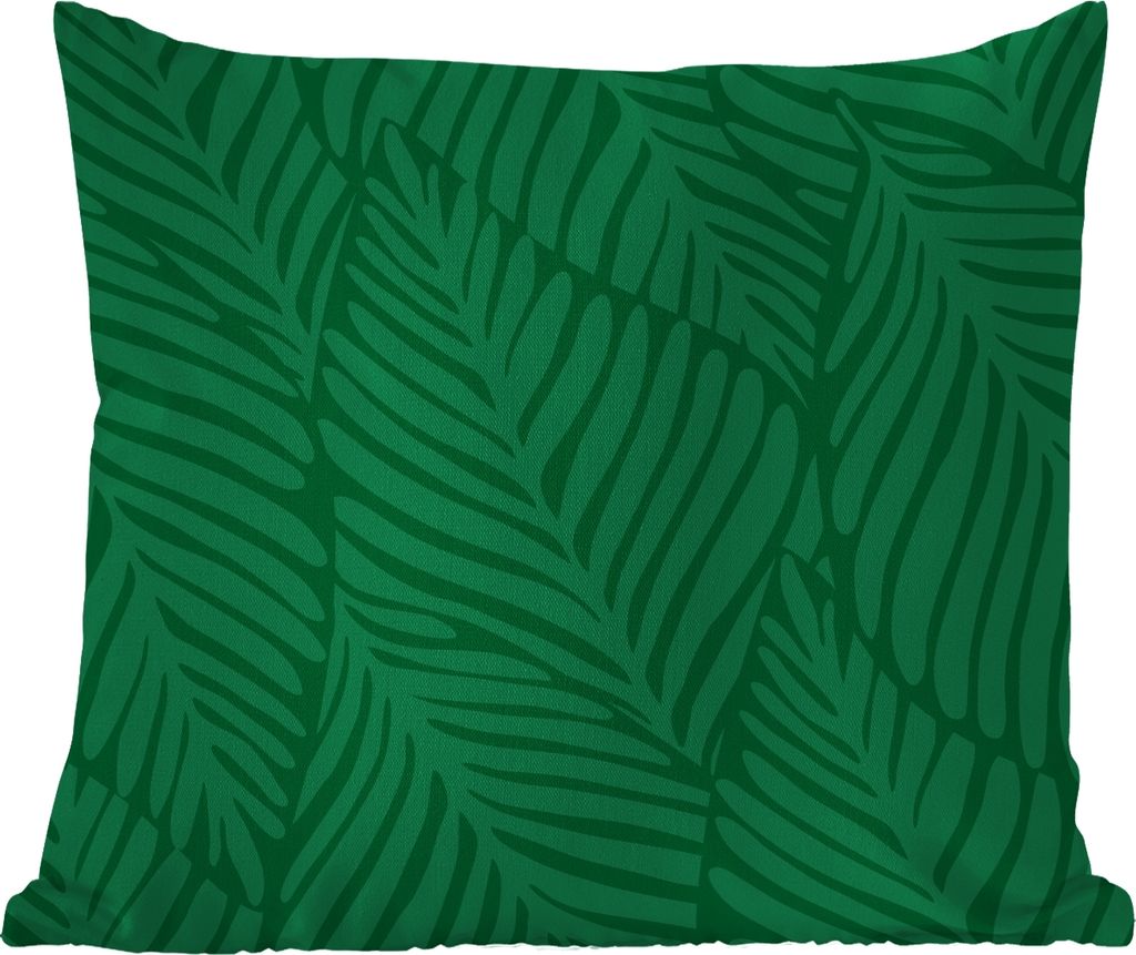 MuchoWow Outdoor Kissen - Blätter - Muster - Dschungel - Jungen - Mädchen - Kinder - Kinder - 60x60 cm - Wetterfest - Lounge Kissen - Dekoratio...