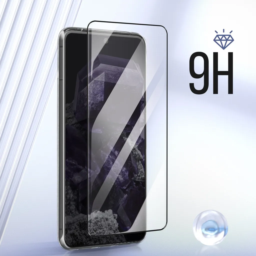 Offerta Kit Avizar Google Pixel 8: Custodia Silicone e Vetro 9H Nero - 4
