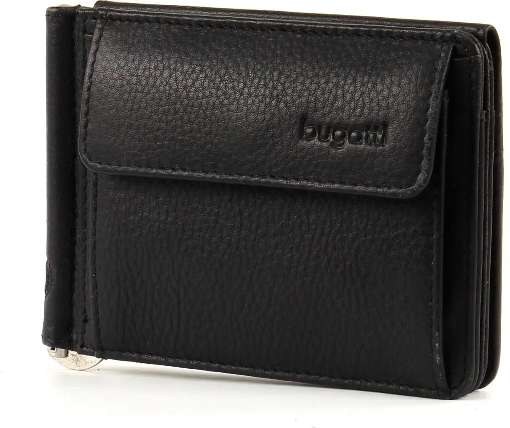 Bugatti City Line Clip Purse Black | Mini Portafoglio da Viaggio Nero