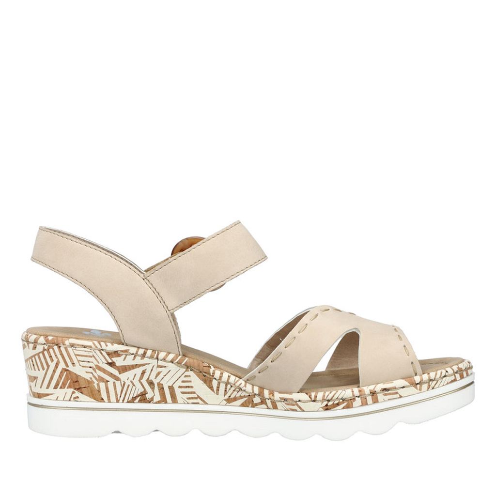 Rieker Keilsandaletten 67173 Damen 31353430373139 Beige 37 Produktbild 3