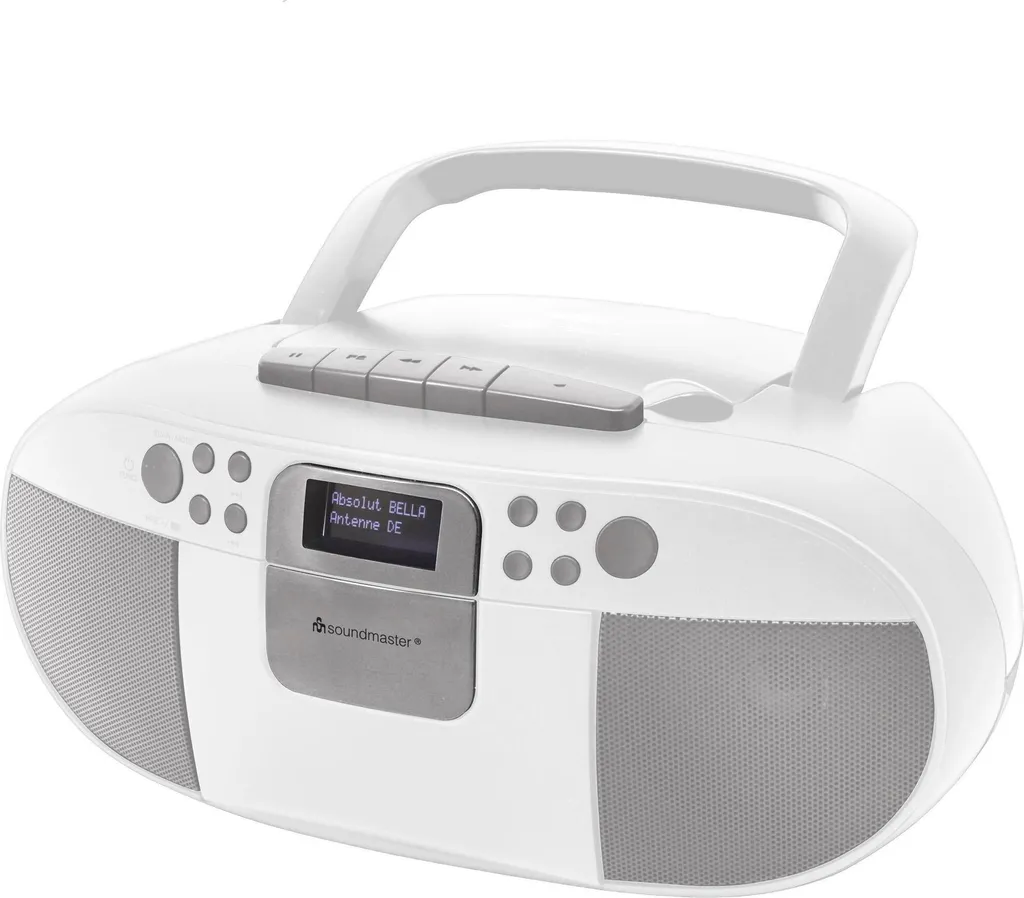 Écoutez vos Cassettes et Radio DAB+ avec le Soundmaster SCD7800 Blanc MP3