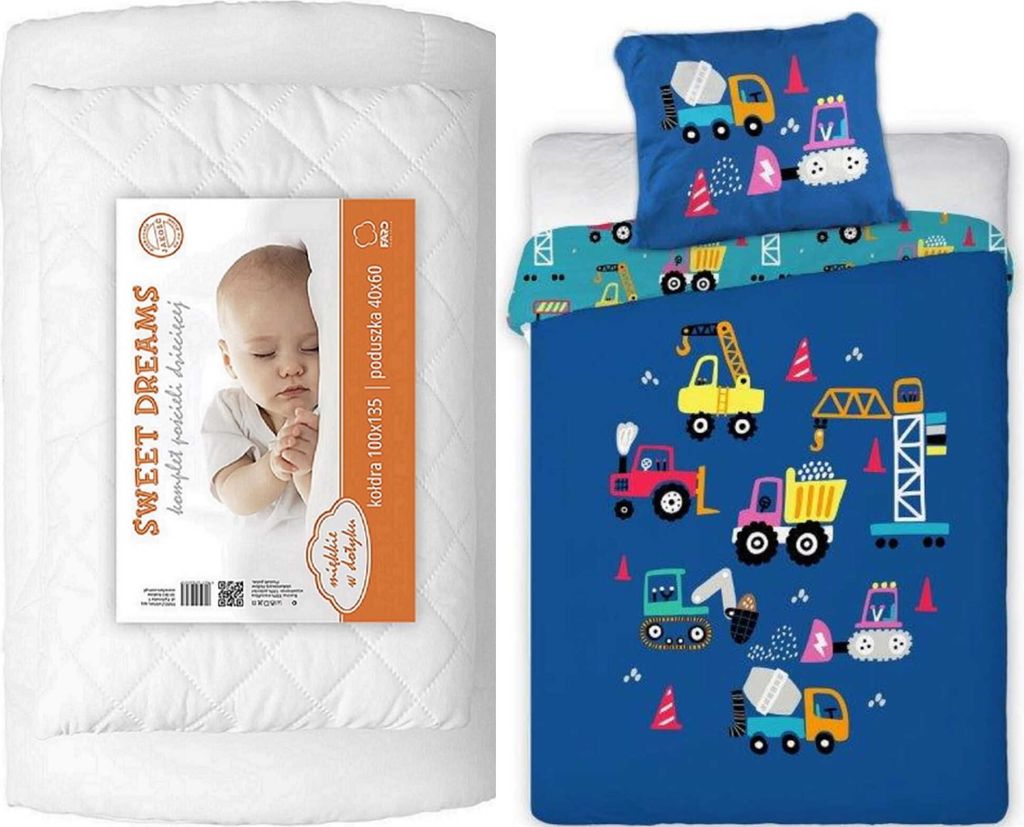 FARO Pościel do łóżeczka Konstrukcja Bawełna, 100/135, Zdjęcie produktu 