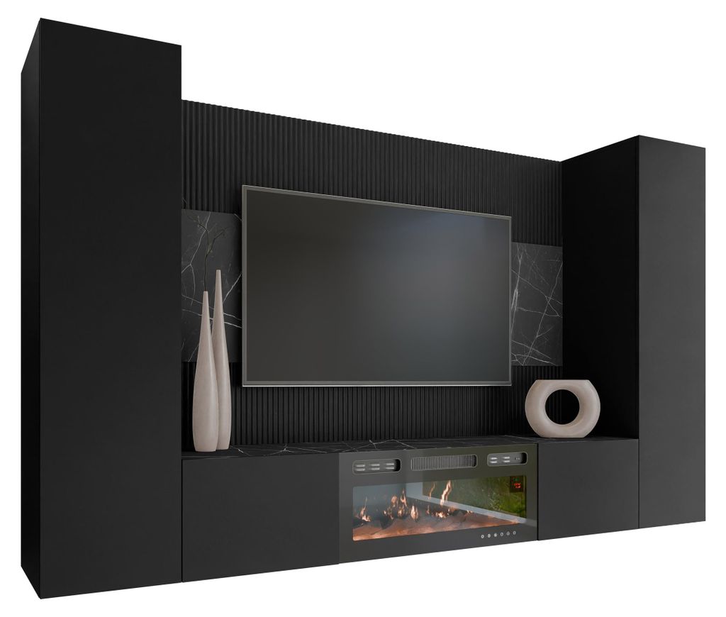 MIRJAN24 Wohnwand Deromi V, Wohnzimmer Möbel Set, mit Produktbild 
