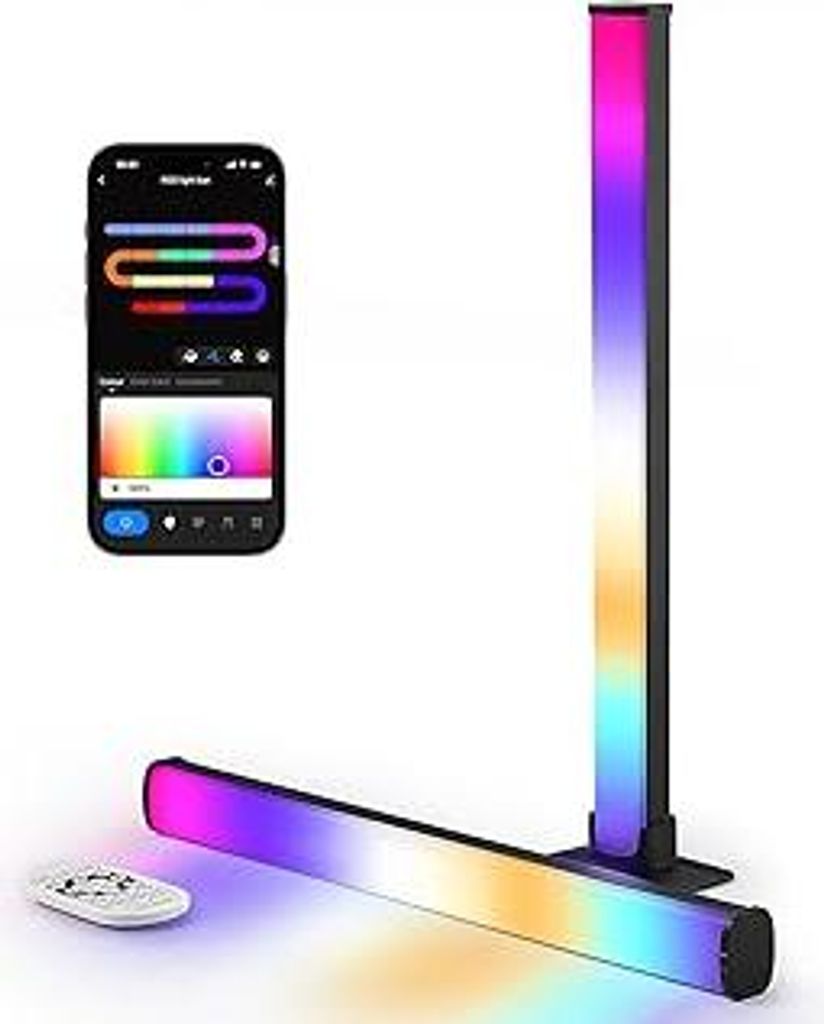 RGB Lightbar LED TV & Gaming Hintergrundbeleuchtung, 40cm Smart Light Bars, TV-Sync für Ambient Light, APP-Steuerung, Deko für Gaming-Zimmer & Ge...