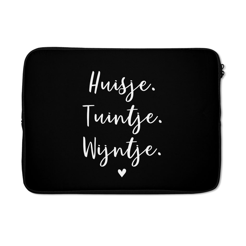 MuchoWow Laptop Hülle 14 ZollHaus, Garten, Wein - Zitate - Text - Wein - Haus Laptoptasche - Laptoptasche - Stoßsicher - Schutzhaube