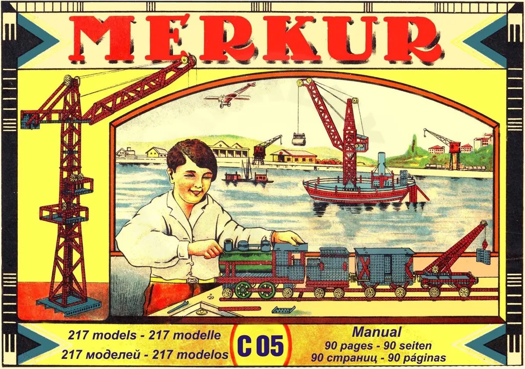 Jeu de Construction Métal Merkur Classic C05 pour Apprendre la Mécanique