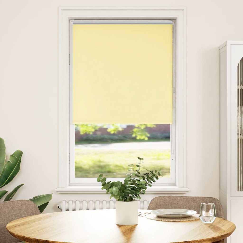 vidaXL Verdunkelungsrollo Gelb 80x150 cm Stoffbreite 75,7 cm Polyester