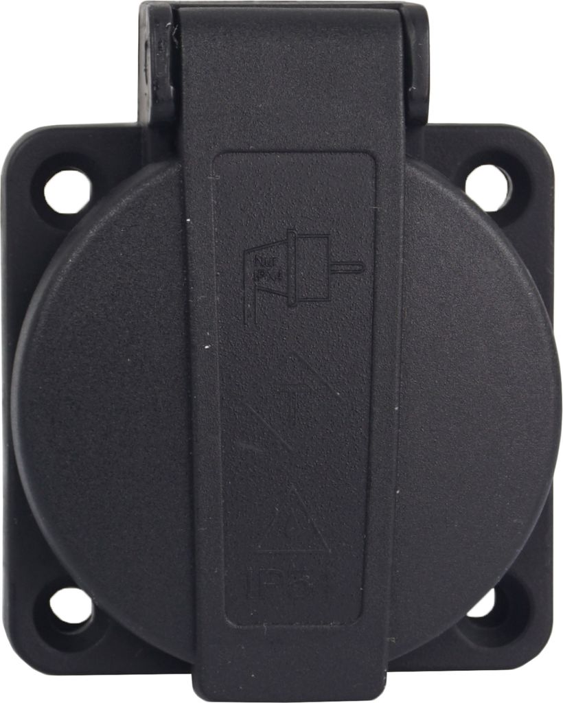Schuko Einbausteckdose Anbausteckdose 1-Fach 16A 230V IP54 Produktbild 