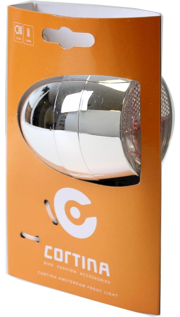 Cortina Koplamp Amsterdam E-Bike Chrom