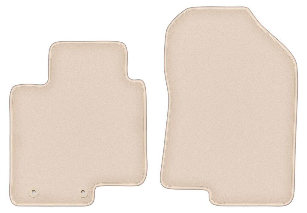 DURBAN Beige Velours-Fußmatten vorne für Hyundai Bayon Crossover (2021-)