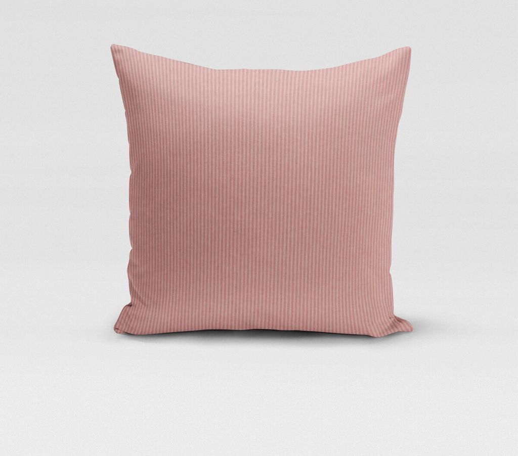 SCHÖNER LEBEN. Kissenhülle Streifen senkrecht 3mm creme rosa Größe 60x60cm (HxB) 60x60cm (HxB) Größe