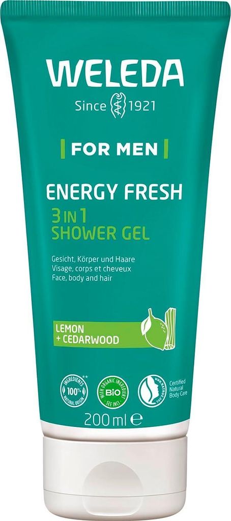 Weleda Energy Fresh, Żel pod prysznic, 200 ml, Dorośli, Zdjęcie produktu 
