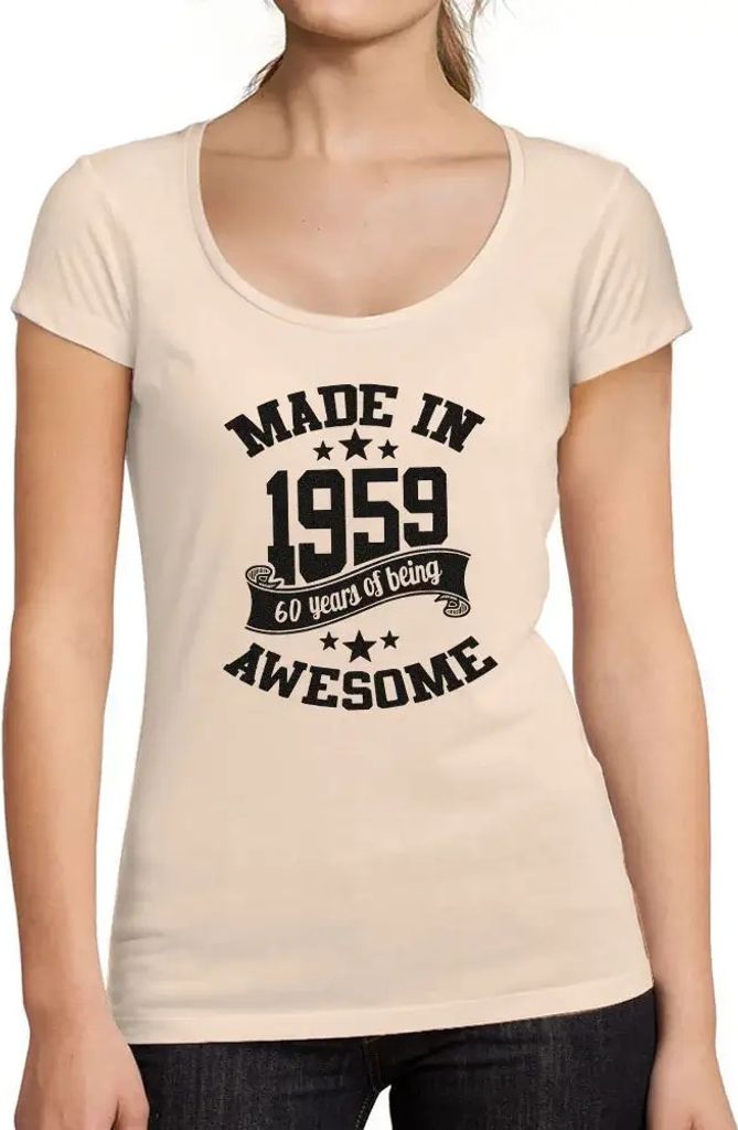 Damen Grafik T-Shirt Hergestellt im Jahr 1959 – 1959 – Geschenk 65. Geburtstag Jahrestag 65 Jahre Jubiläum 65 Jährige Frau Jahrgang 1959