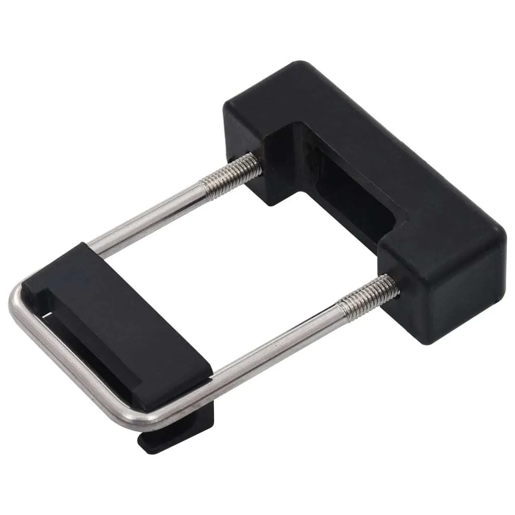 Étriers en U Anti-Rayures pour Poteaux de Clôture 60x40 mm - Pack de 25
