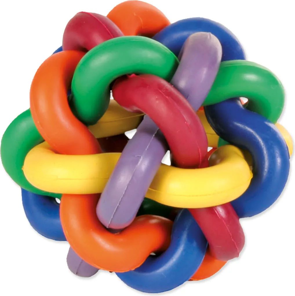 Gioco Interattivo Cane Palla Nodo 7cm - Addestramento e Igiene Dentale