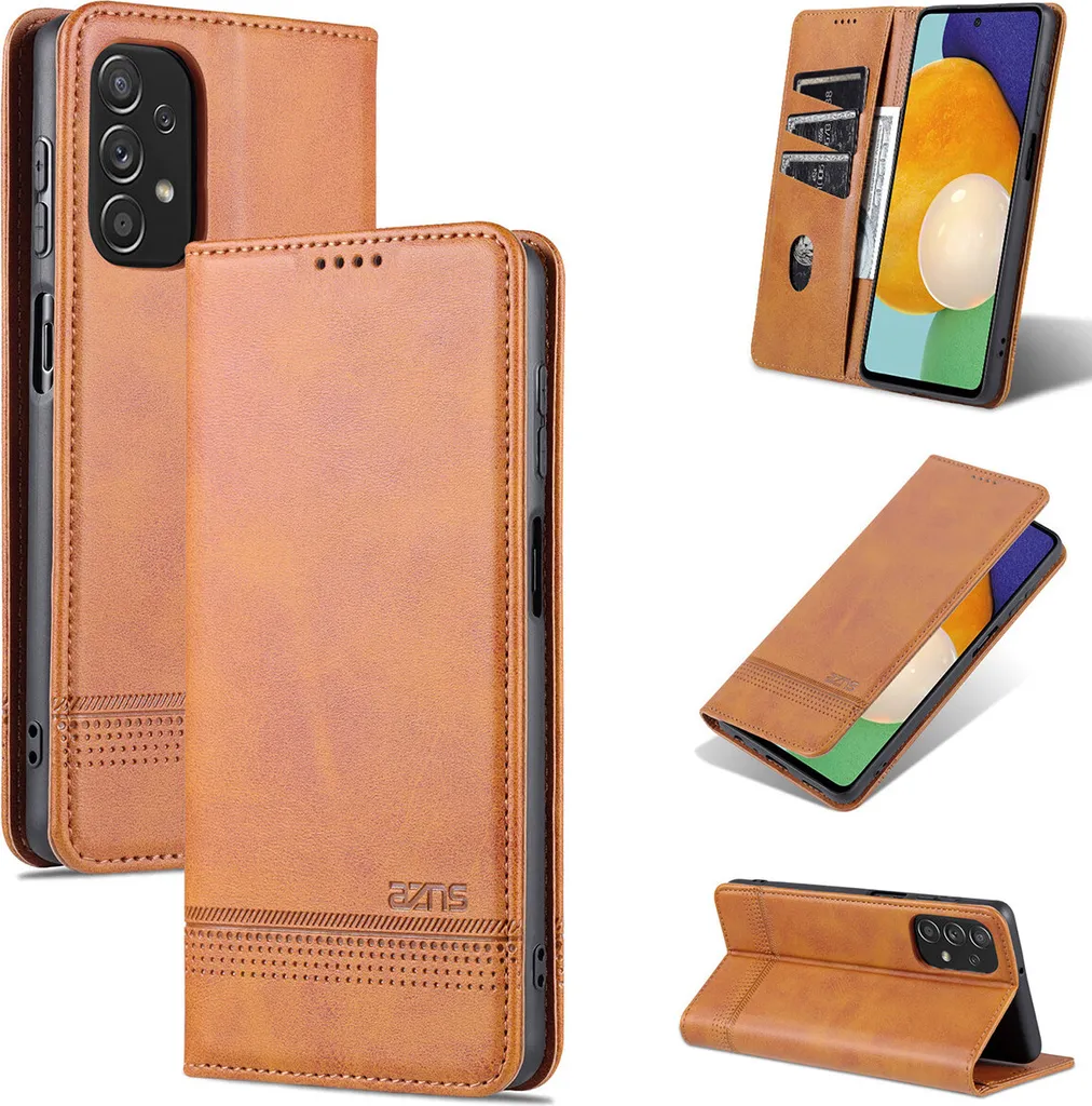 Custodia Protettiva Samsung Galaxy A23 5G - Flip Cover Antiurto Marrone