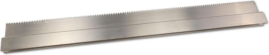 DEWEPROH-Profil Aluminium Kartätsche mit Dreieckzahnung, Setzlatte 100cm - Abziehlatte - Richtscheit - Putzlatte