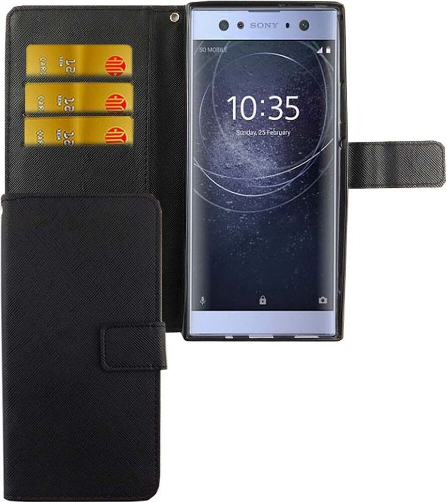 Handyhülle Tasche für Handy Sony Xperia XA2 Ultra Schwarz