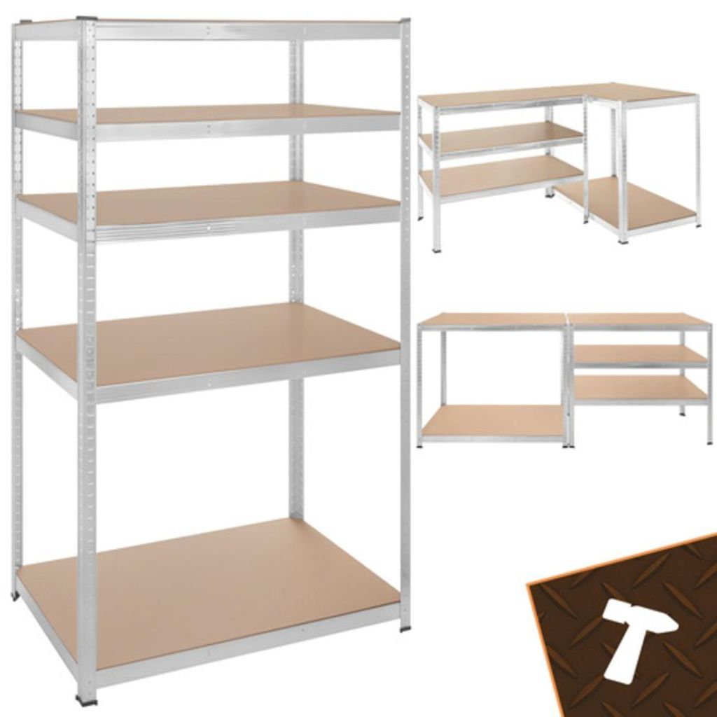 Metalen schap met 5 planken voor in de garage, 180 x 100 x Productafbeelding 