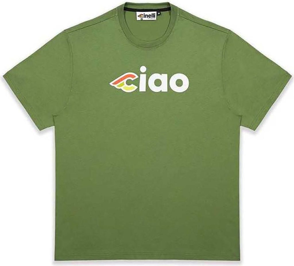 Cinelli Ciao 2 Kurzarm-t-shirt Grün S Mann Grün S