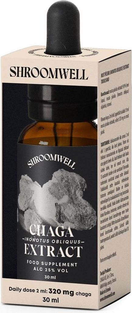 CHAGA-PILZ-EXTRAKT IN TROPFENFORM 30 ml – SHROOMWELL
