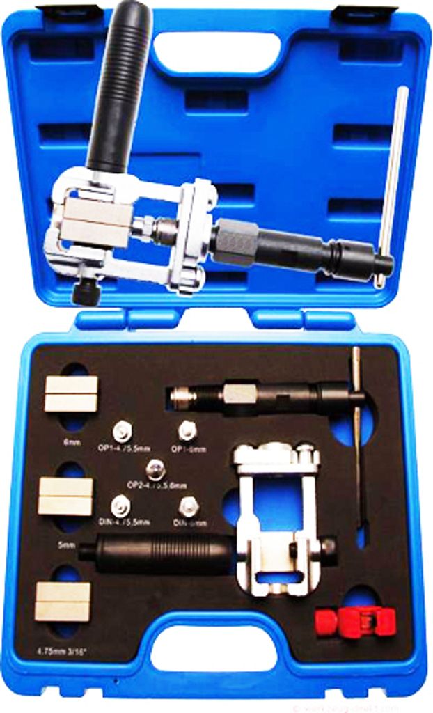 Universal Hydraulisches Werkstatt Bördelgerät f. Bremsleitungen nach DIN und SAE
