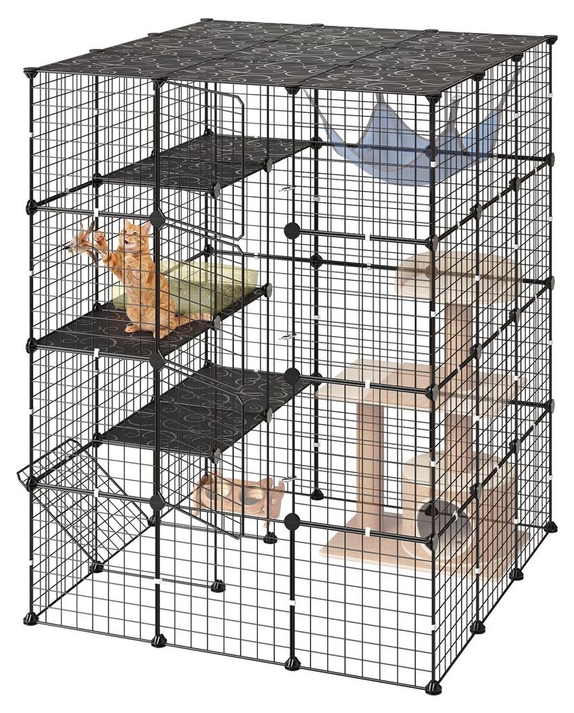 VEVOR, cage pour chat, enclos pour chat, structure à 4 Image du produit 