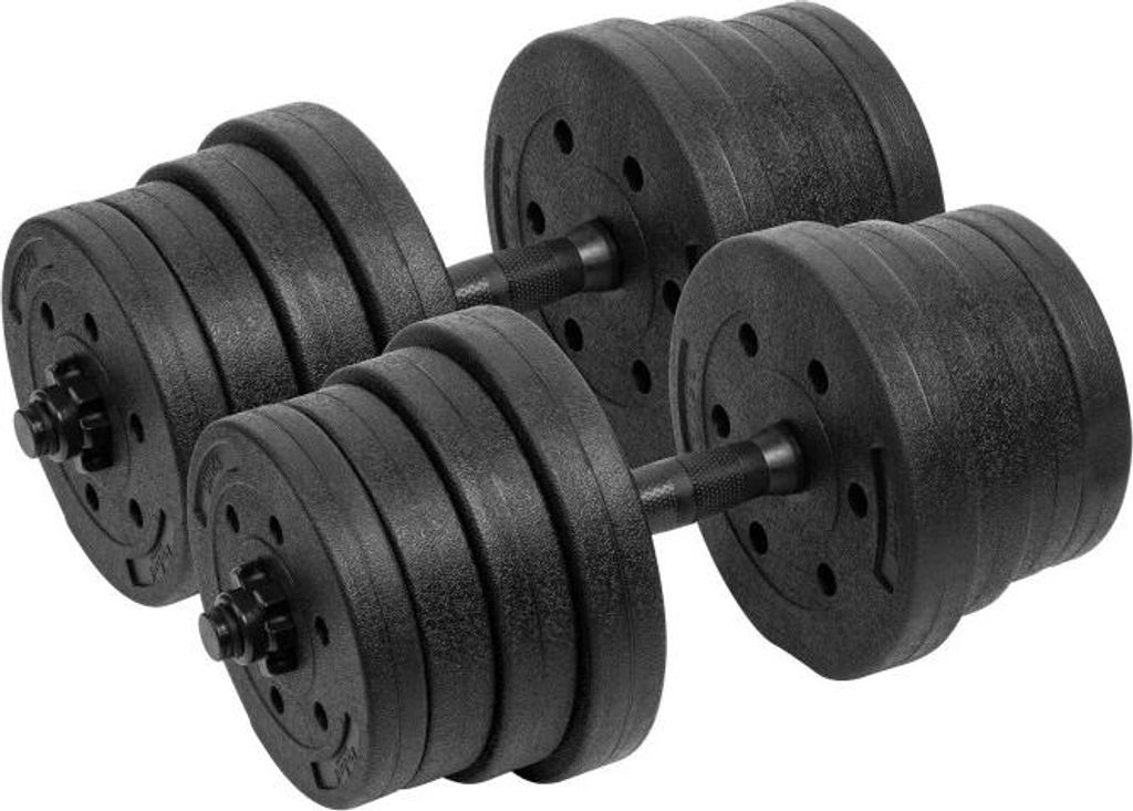 Rebel RBA-2328 Verstelbare dumbbells, 2 x 15 kg, zwart Productafbeelding 