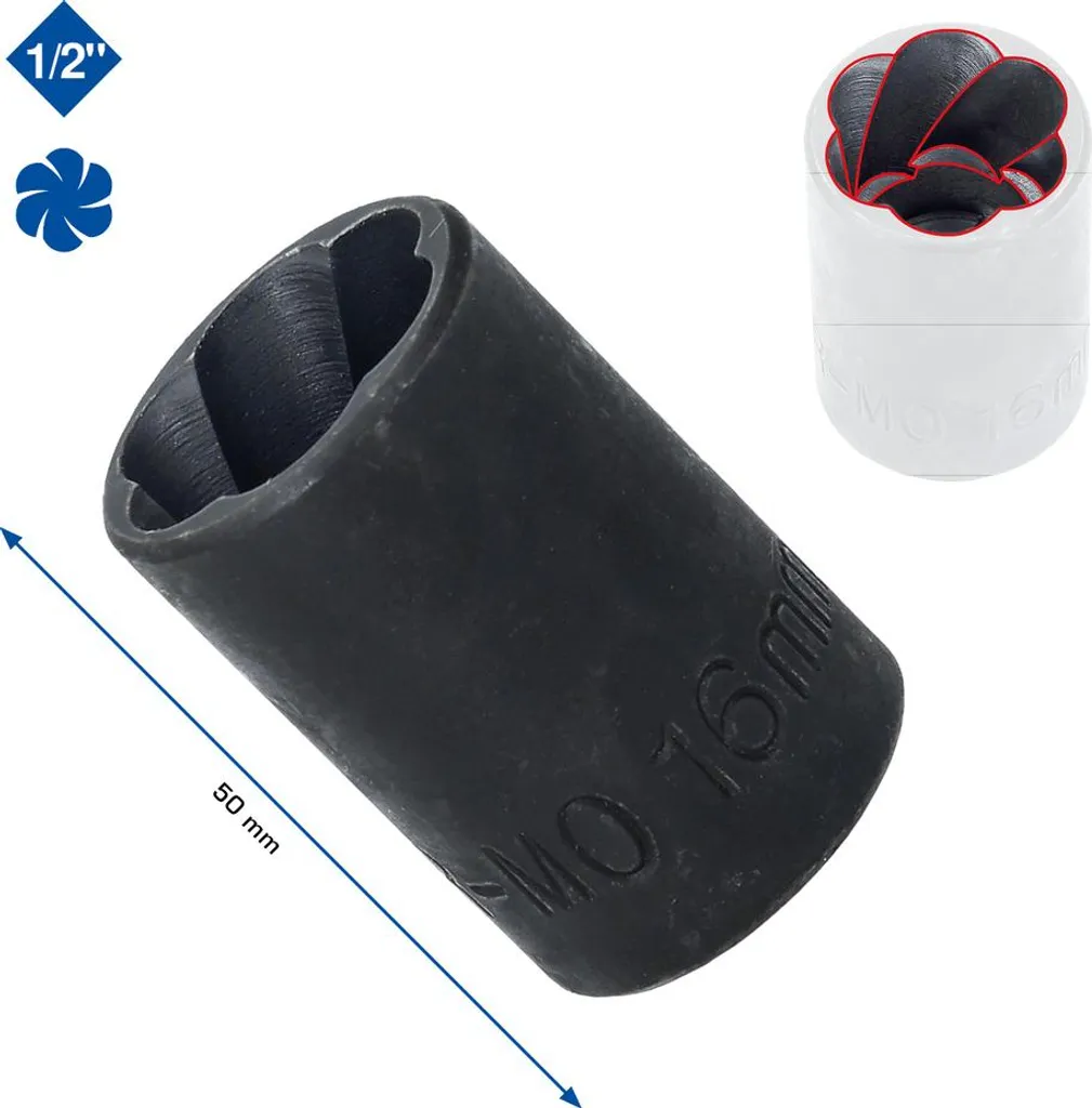 bussola a profilo elicoidale da 1/2" 32 mm - 6