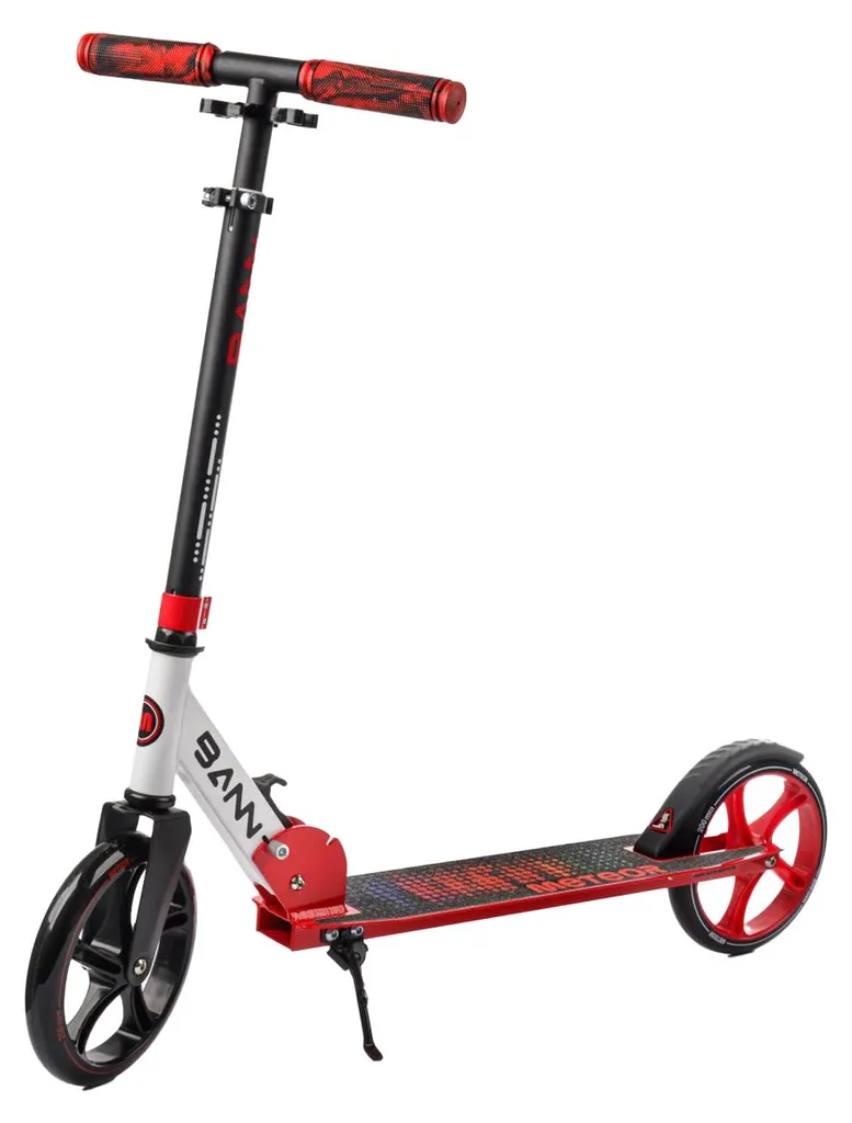 Trottinette Meteor Urban Bann PP6227 avec Grandes Roues Noir et Rouge