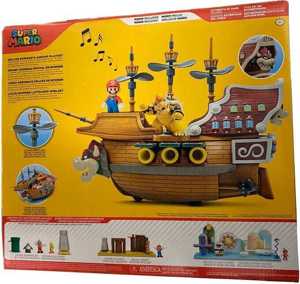 Dirigeable Bowser Super Mario avec Sons et Musiques - Jakks Pacific - 9