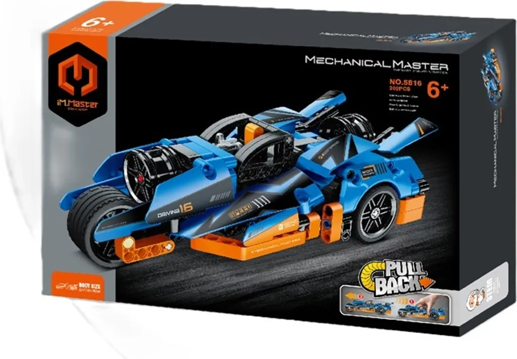 Moto Bleue IM.MASTER 40714 - Blocs de Construction avec Design Aéro
