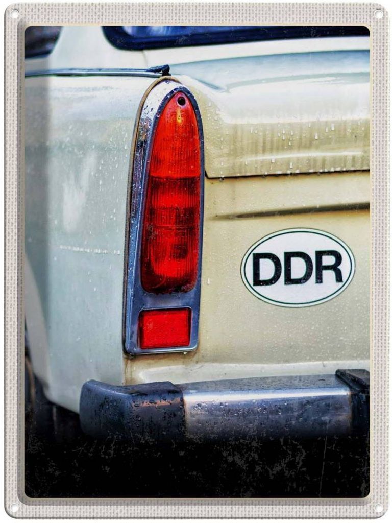 vianmo Blechschild 40x30 cm Berlin DDR Symbol Fahrzeug Krieg Bildmotiv Reisemotiv Abenteuer Reisen Urlaub
