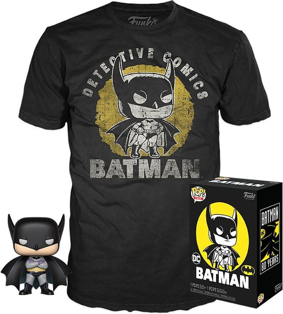 DC Comics Funko Funko POP! Figur + T-Shirt Set - Batman S