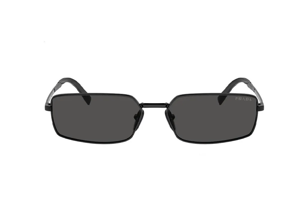 Lunettes de soleil PRADA PRA60S 1AB5S0 en métal noir et verres gris