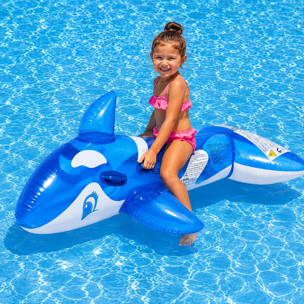 Aufblasbarer Orca Schwimmtier Wal 135x73x60 cm mit 2 Produktbild 