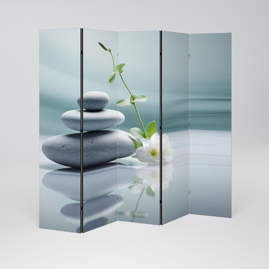 SpaceRebels Paravent Raumteiler - 5-teilig Raumtrenner, Druck 2-Seite - Raumtrenner - Trennwand Wohnung - Room Divider - Spanische Wand Deko Modern...