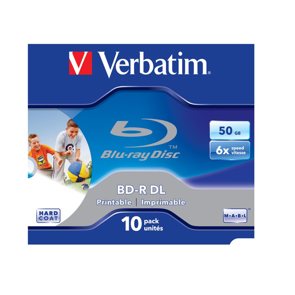Verbatim  - 50GB, BD-R, Jewelcase, 10 Stück(e), Weiß | Produktbild 